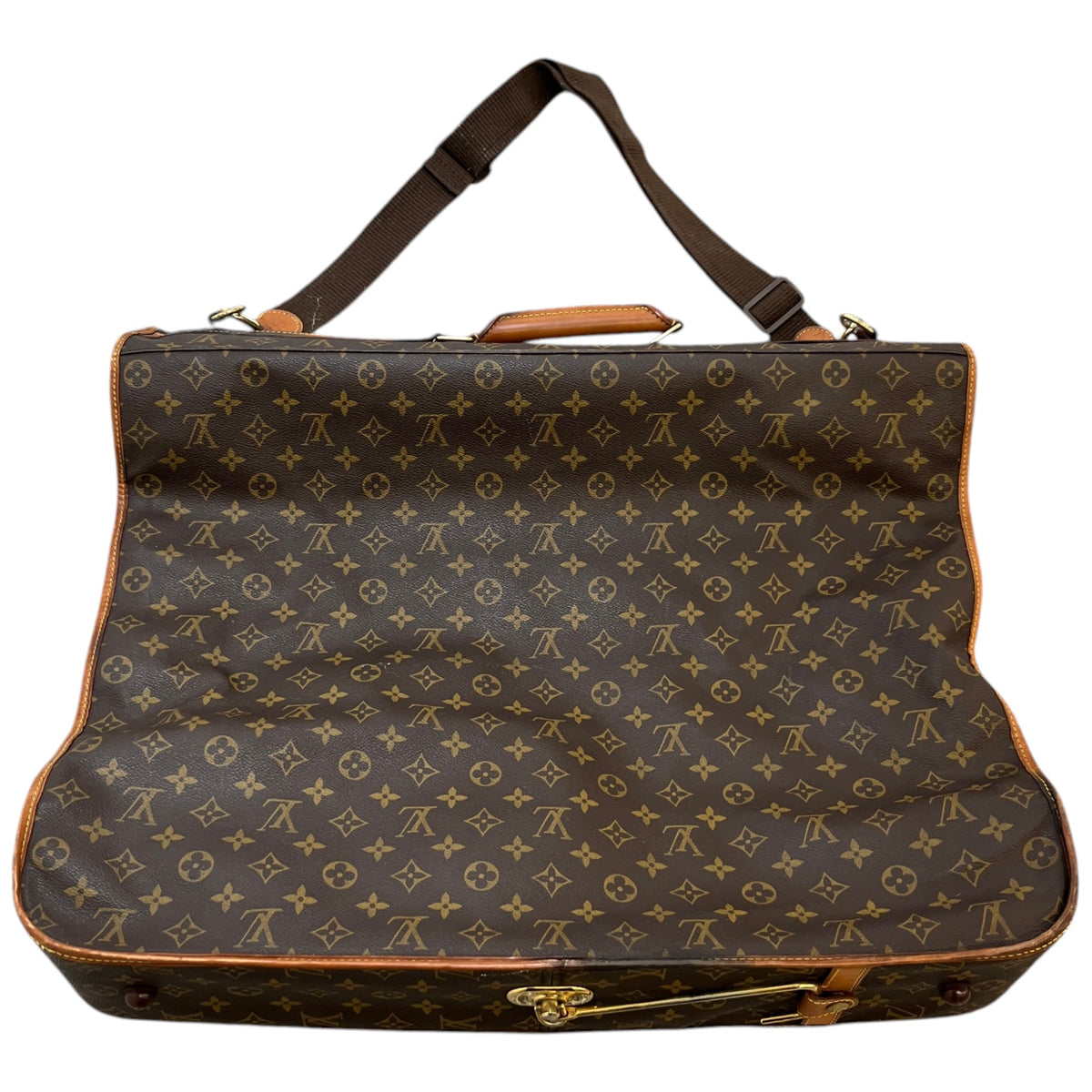 Men's Monogram Garment Carrier Travel Bag Brown - Photo 1
