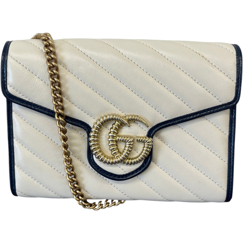 Women's GG Marmont WOC Crossbody Bag Cream