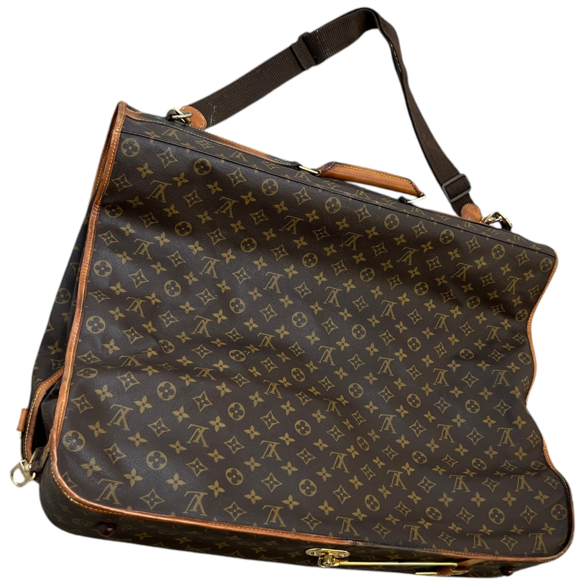 Men's Monogram Garment Carrier Travel Bag Brown - Photo 10