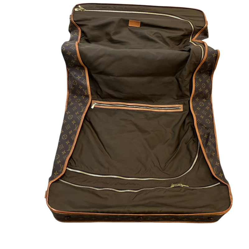 Men's Monogram Garment Carrier Travel Bag Brown