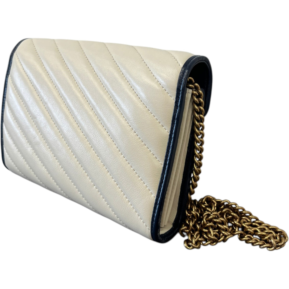 Women's GG Marmont WOC Crossbody Bag Cream - Photo 8