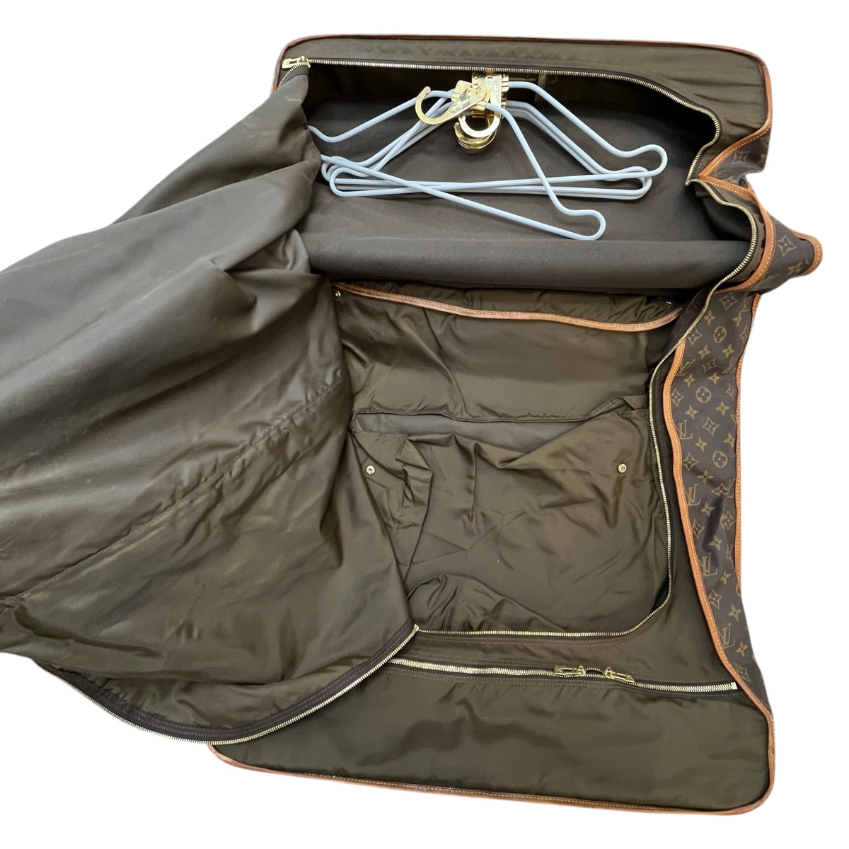 Men's Monogram Garment Carrier Travel Bag Brown - Photo 17