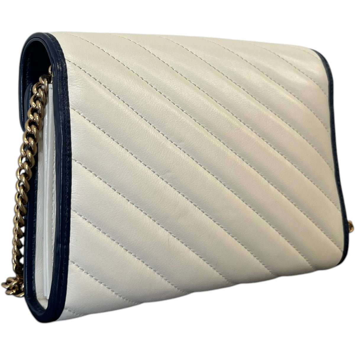 Women's GG Marmont WOC Crossbody Bag Cream - Photo 9