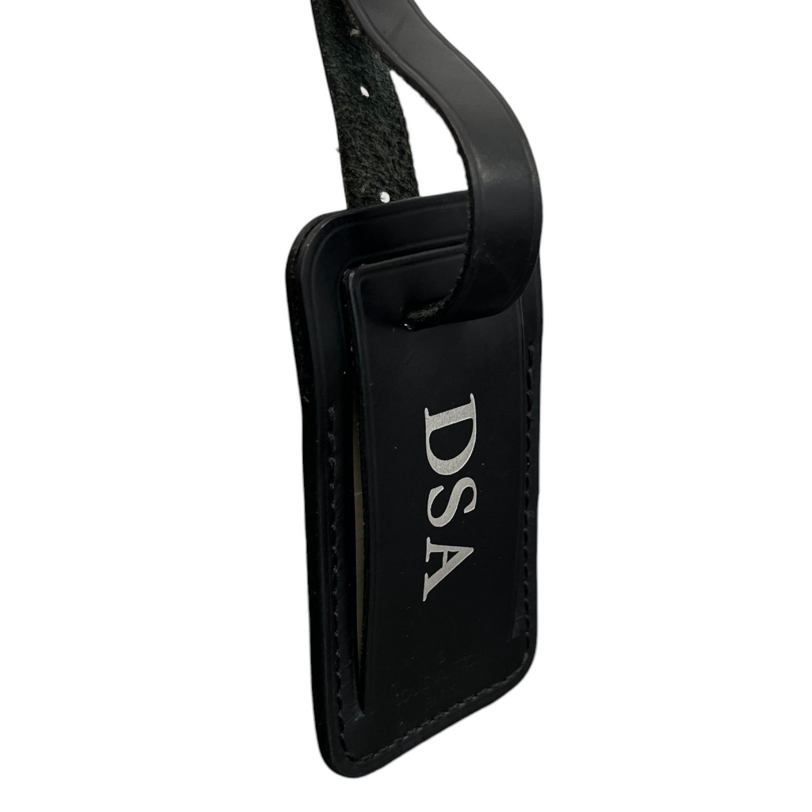 Men's Dsa Initials Luggage Tag Black - Photo 4