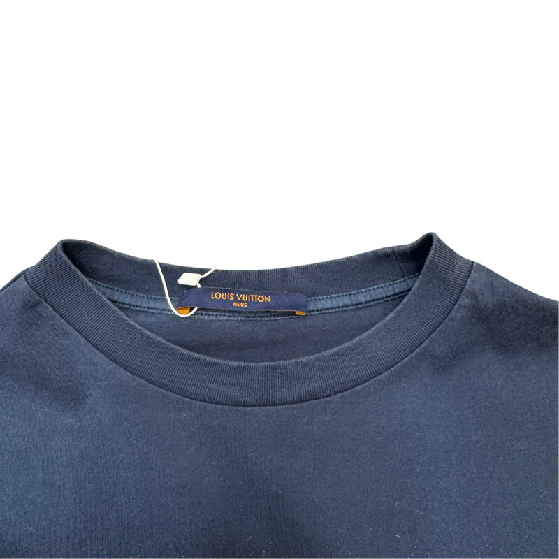 Men's LVSE Monogram Gradient T-Shirt Navy Size S