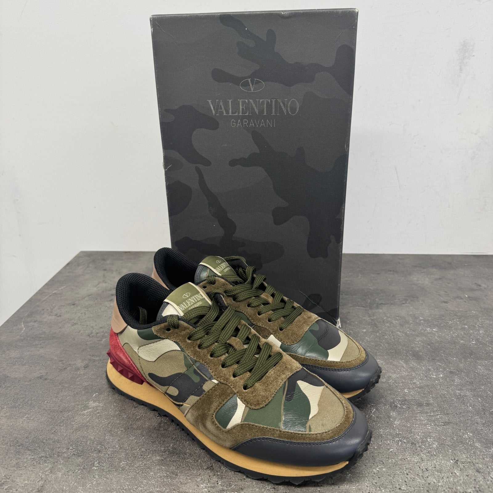Men's Rock Runner Low Trainers Khaki Size EU 40 / UK 6 - Photo 11