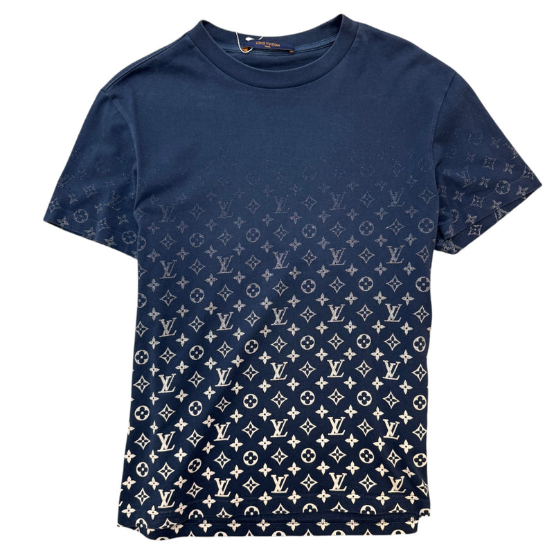 Men's LVSE Monogram Gradient T-Shirt Navy Size S