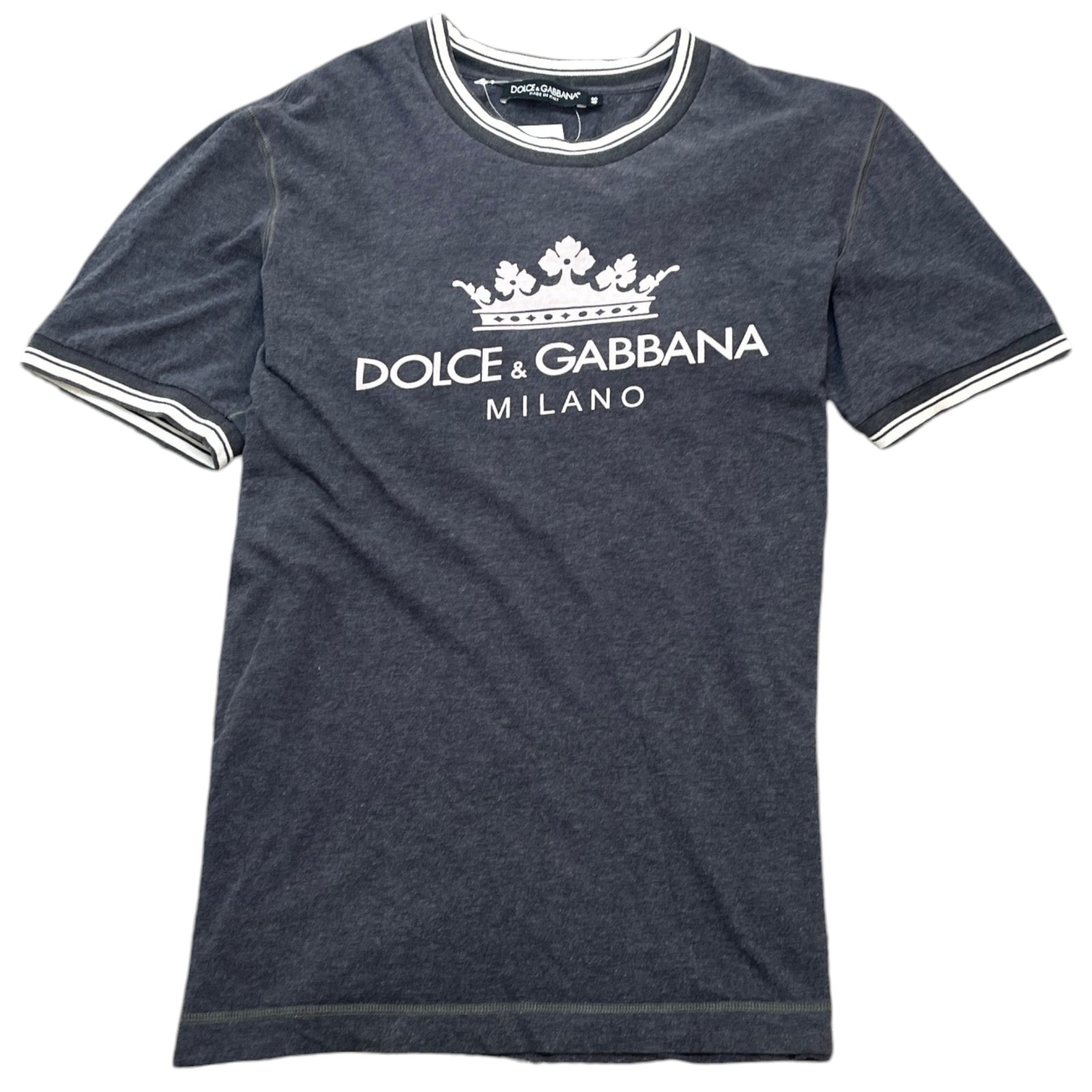Men's Crown Logo Print T-Shirt Grey Size IT 48 / UK M - Photo 1