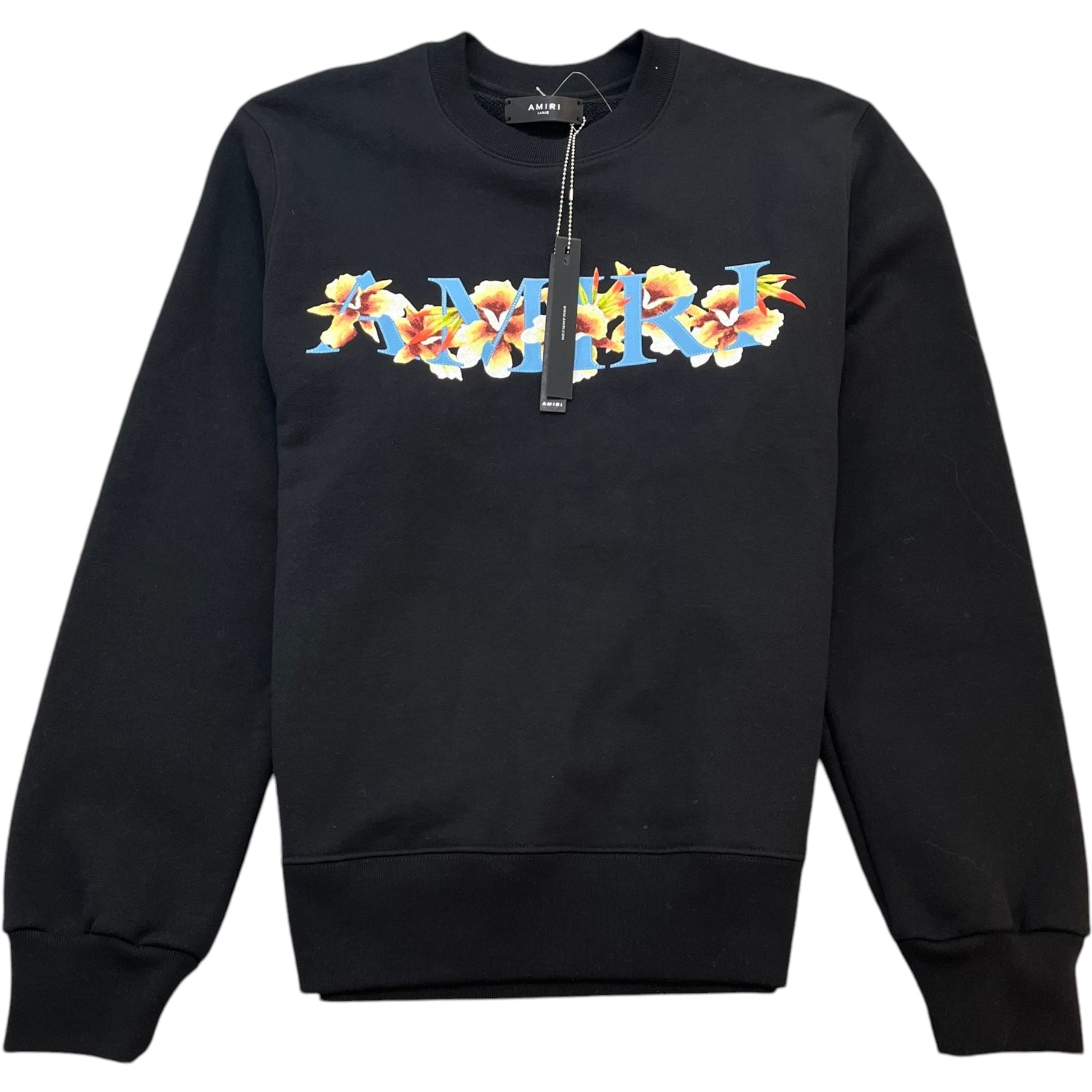 Men's Hibiscus Logo Print Sweatshirt Black Size L - Photo 1