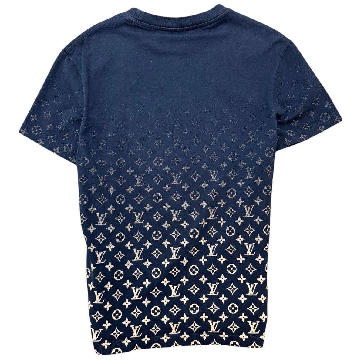Men's LVSE Monogram Gradient T-Shirt Navy Size S - Photo 2