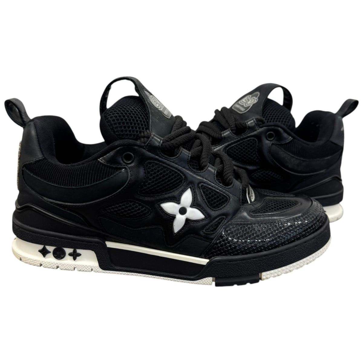 Men's LV Skate Low Trainers Black Size UK 7.5 / EU 41.5 - Photo 3