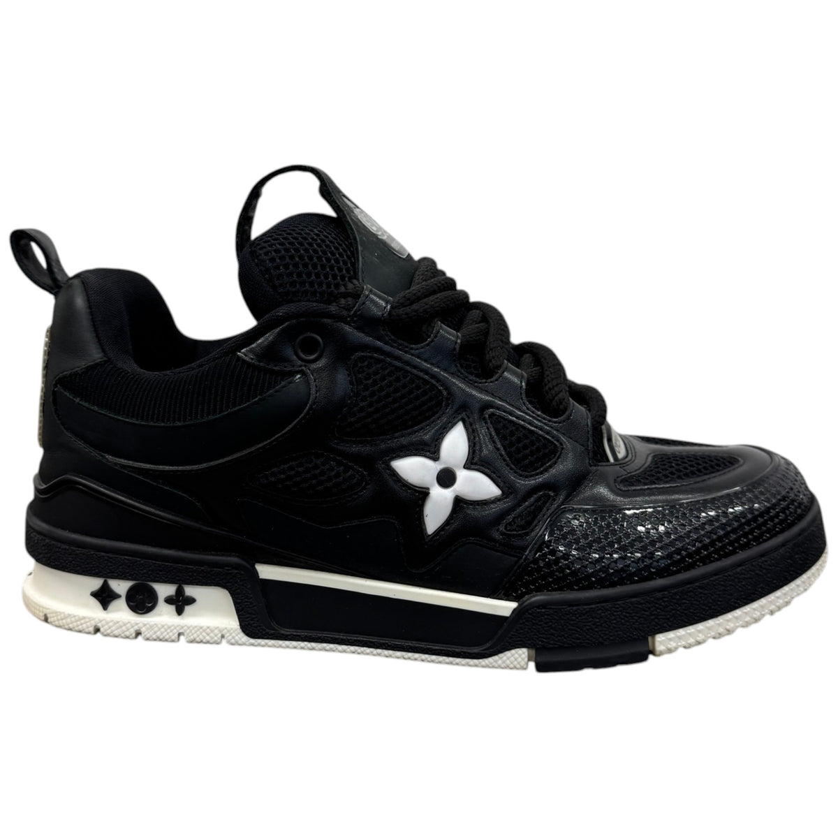Men's LV Skate Low Trainers Black Size UK 7.5 / EU 41.5 - Photo 1