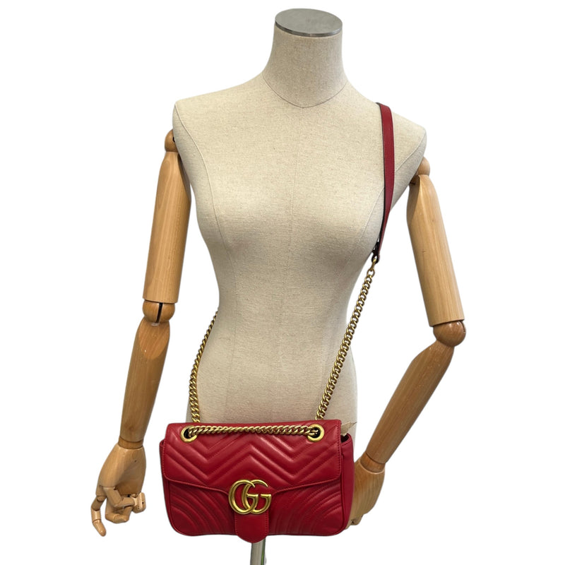 Women's Gg Marmont Small Bag Red