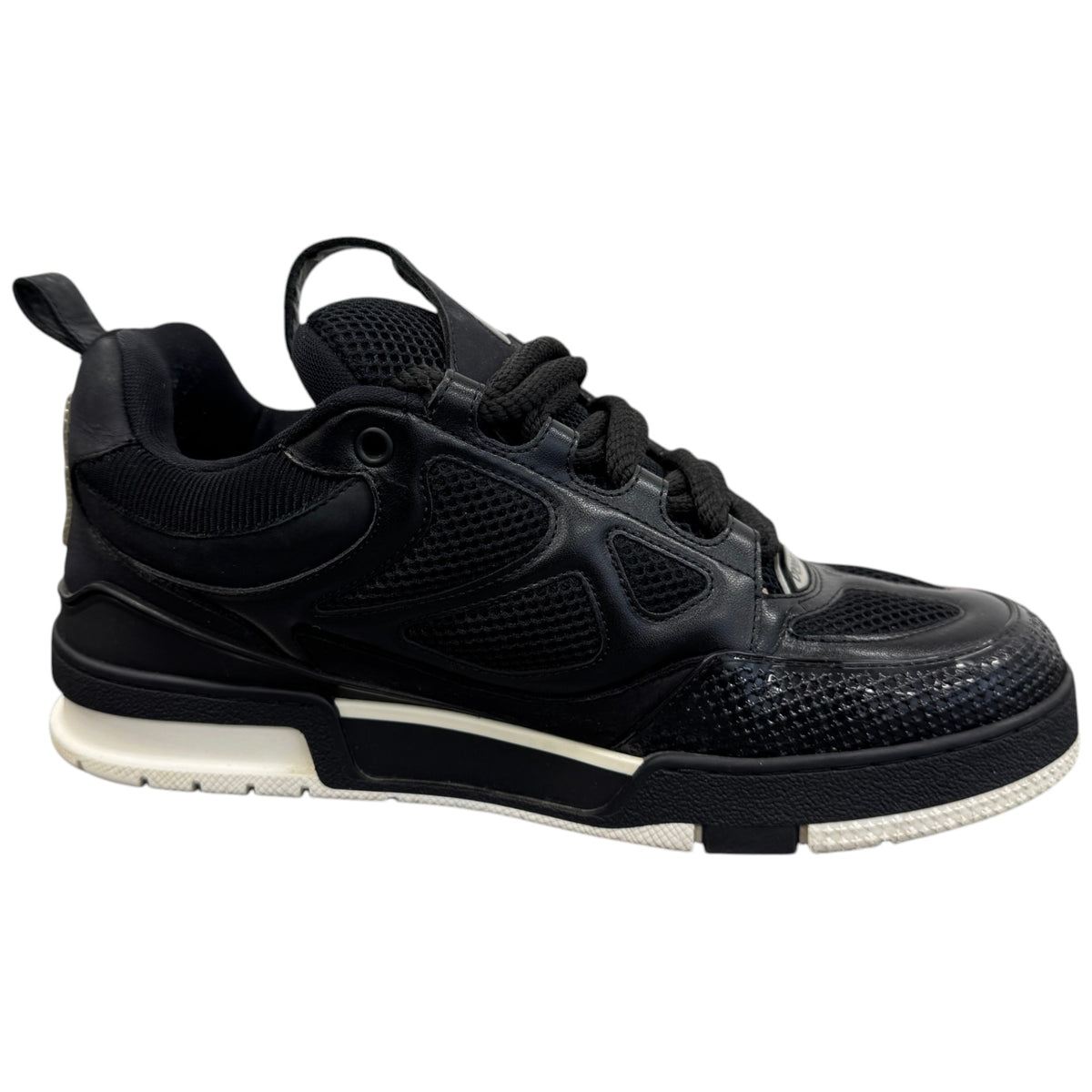 Men's LV Skate Low Trainers Black Size UK 7.5 / EU 41.5 - Photo 4