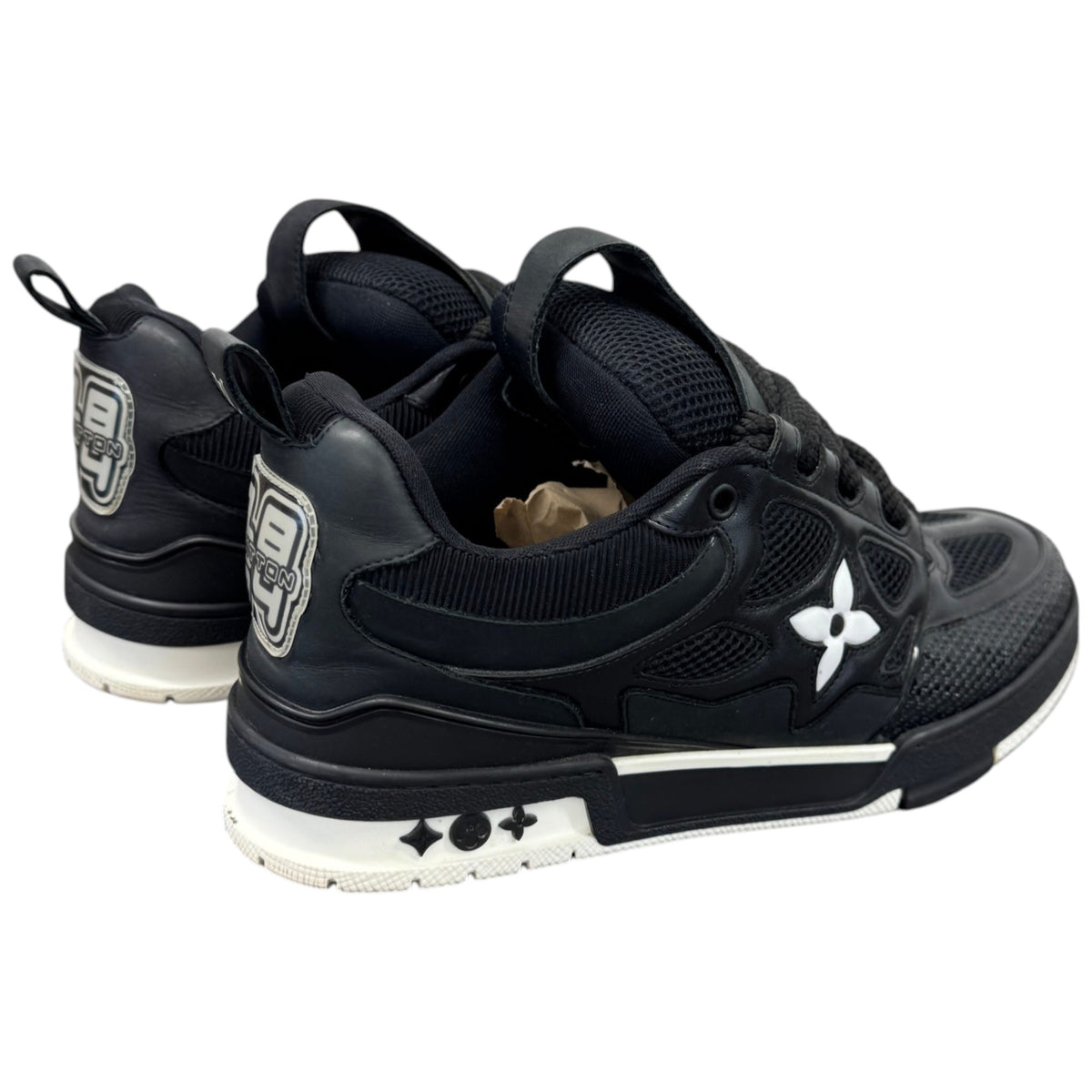 Men's LV Skate Low Trainers Black Size UK 7.5 / EU 41.5 - Photo 8
