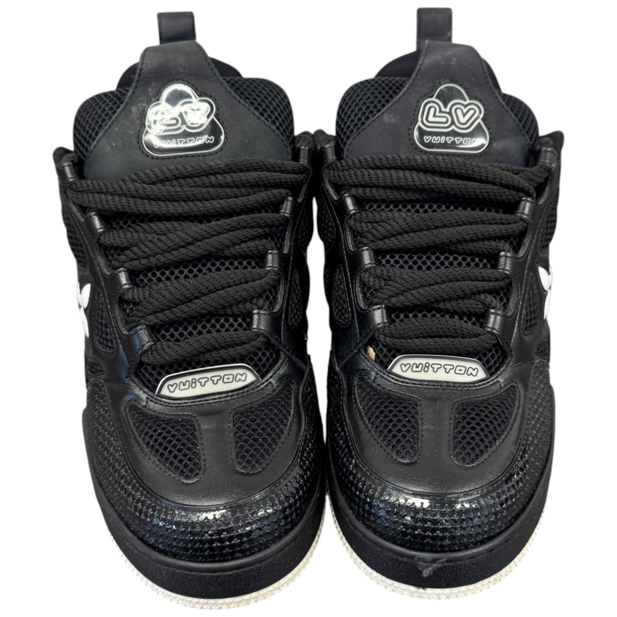 Men's LV Skate Low Trainers Black Size UK 7.5 / EU 41.5 - Photo 6