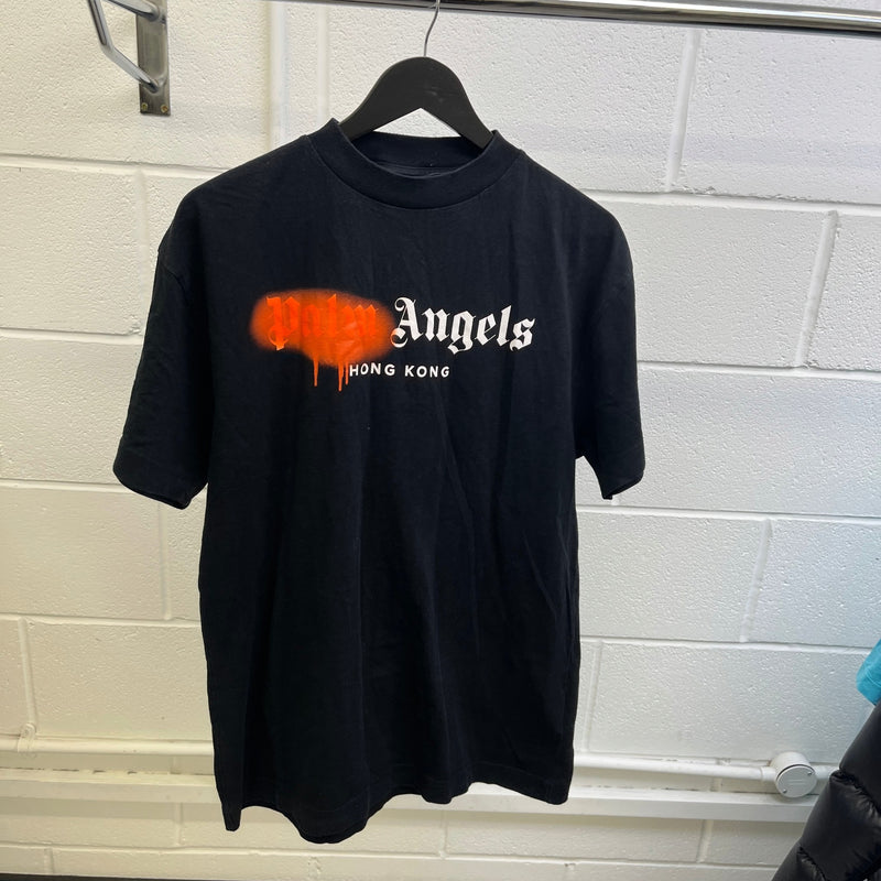 Men's Spray Logo T-Shirt Black Size M