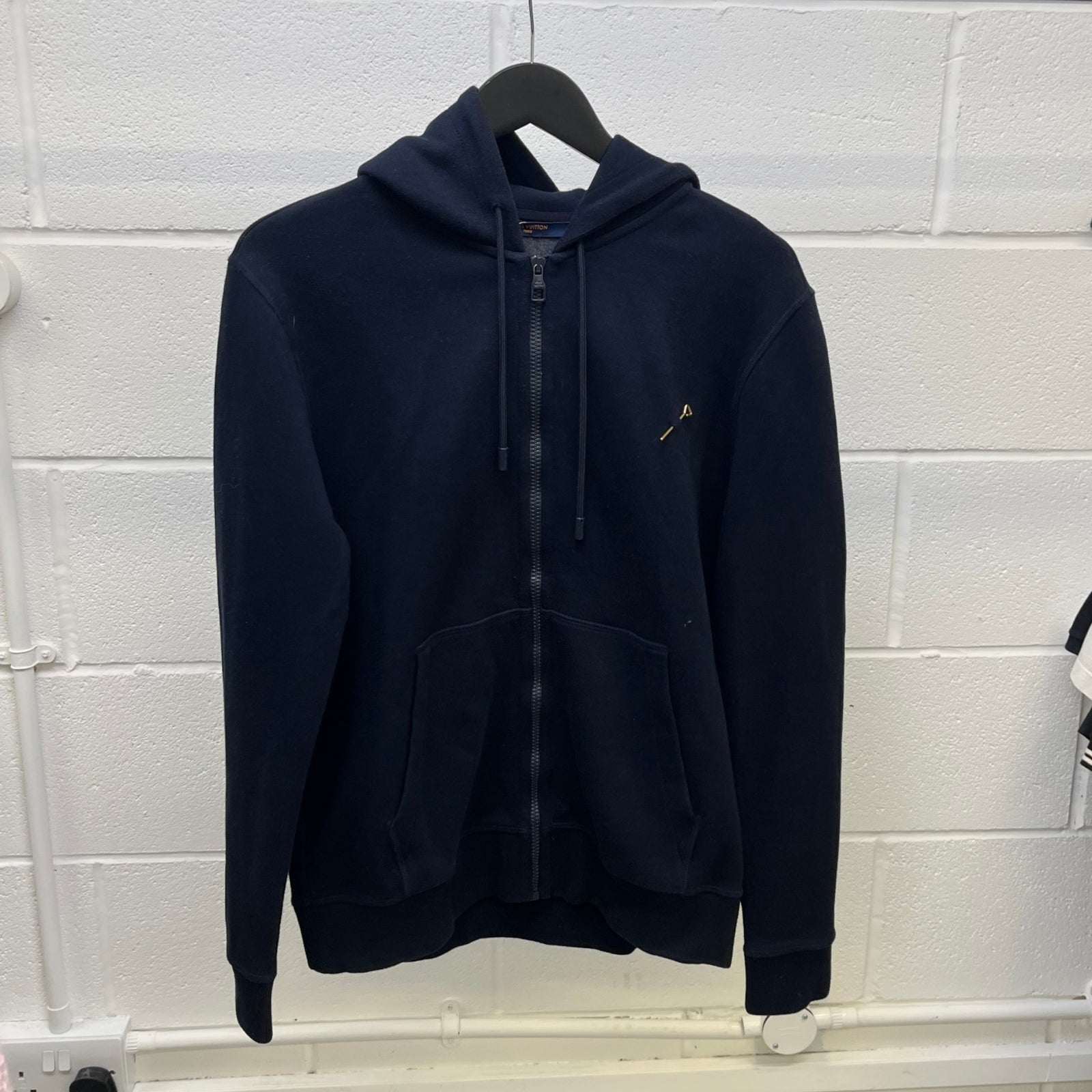 Men's Staples Edition Zip Up Hoodie Navy Size M - Photo 8