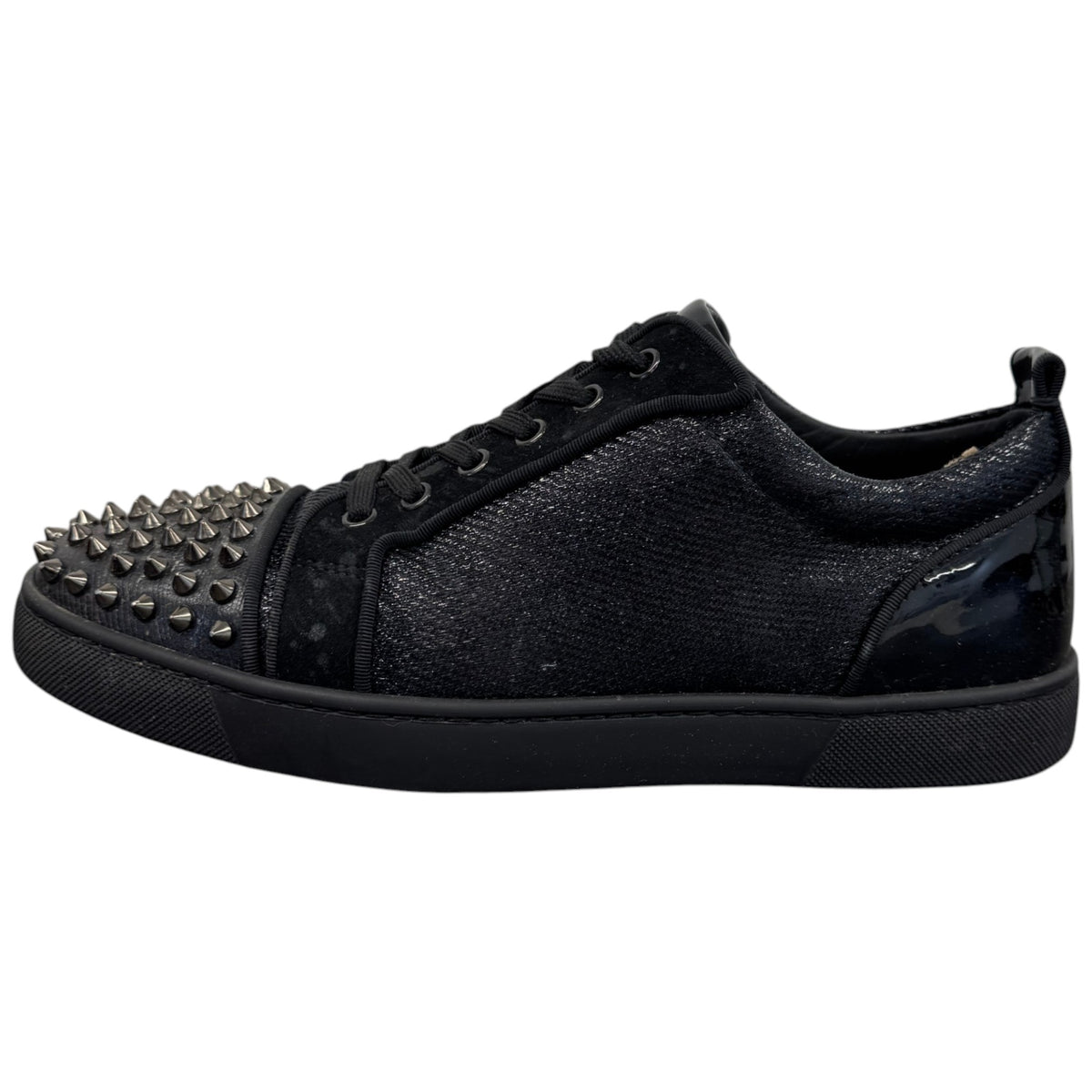 Men's Louis Junior Spikes Flat Low Trainers Black Size UK 7.5 / EU 41.5 - Photo 5