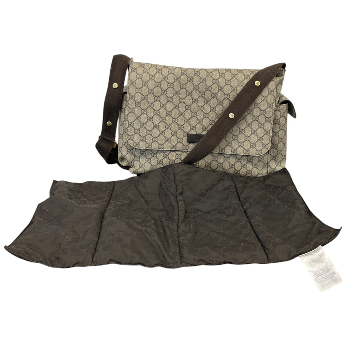 Women's GG Supreme Baby Changing Travel Bag Beige - Photo 1