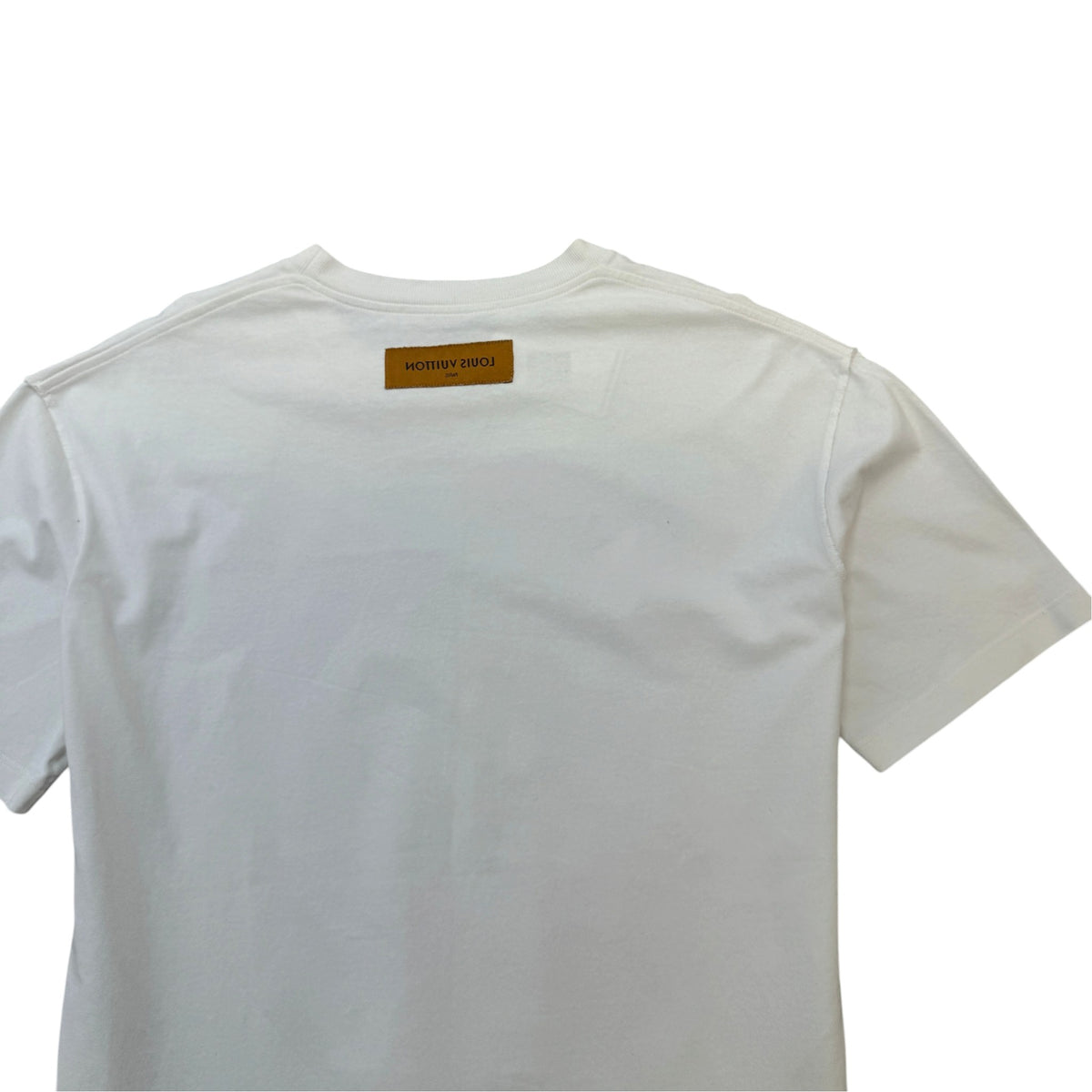 Men's Flower Tapestry Print T-Shirt White Size L - Photo 4