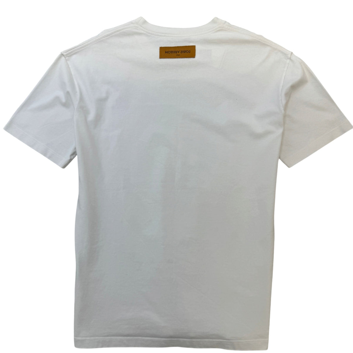 Men's Flower Tapestry Print T-Shirt White Size L - Photo 2