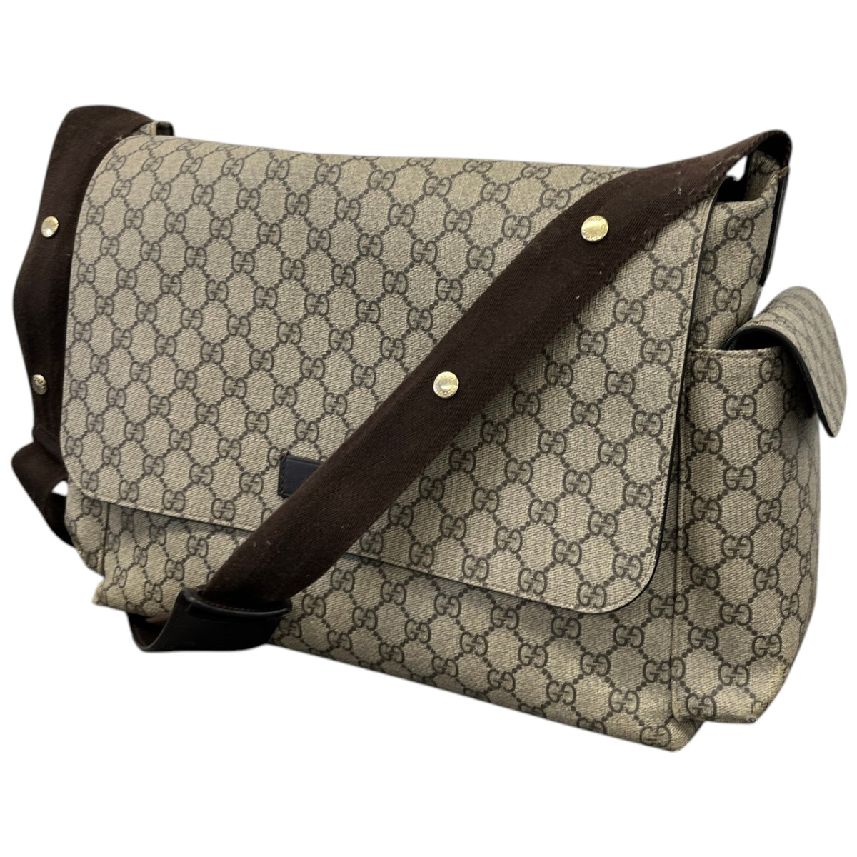 Women's GG Supreme Baby Changing Travel Bag Beige - Photo 6