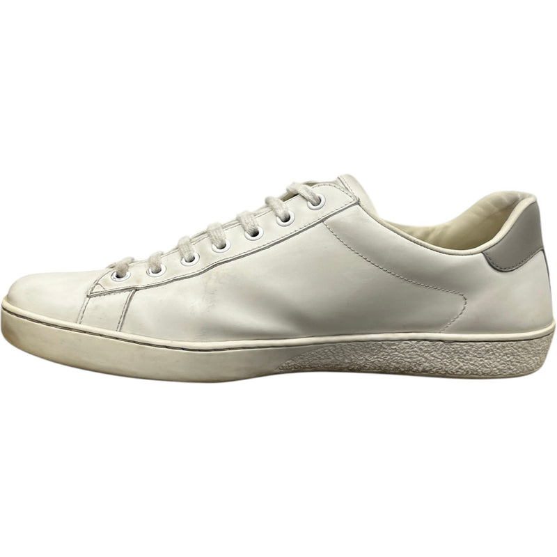 Men's Ace Perforated Interlocking G Low Trainers Cream Size EU 43.5 / UK 9.5