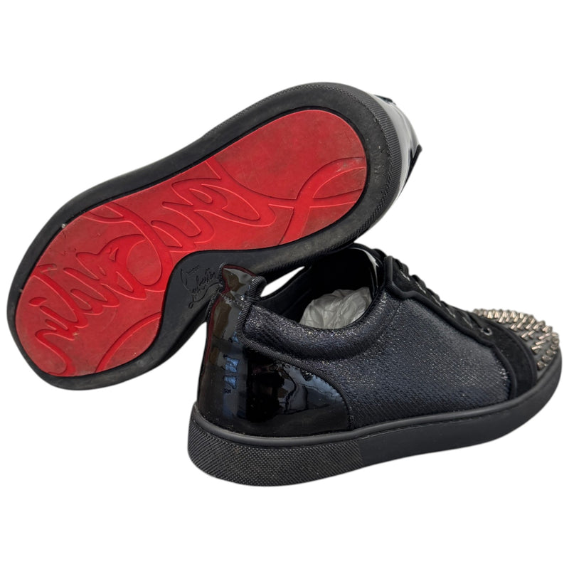 Men's Louis Junior Spikes Flat Low Trainers Black Size UK 7.5 / EU 41.5