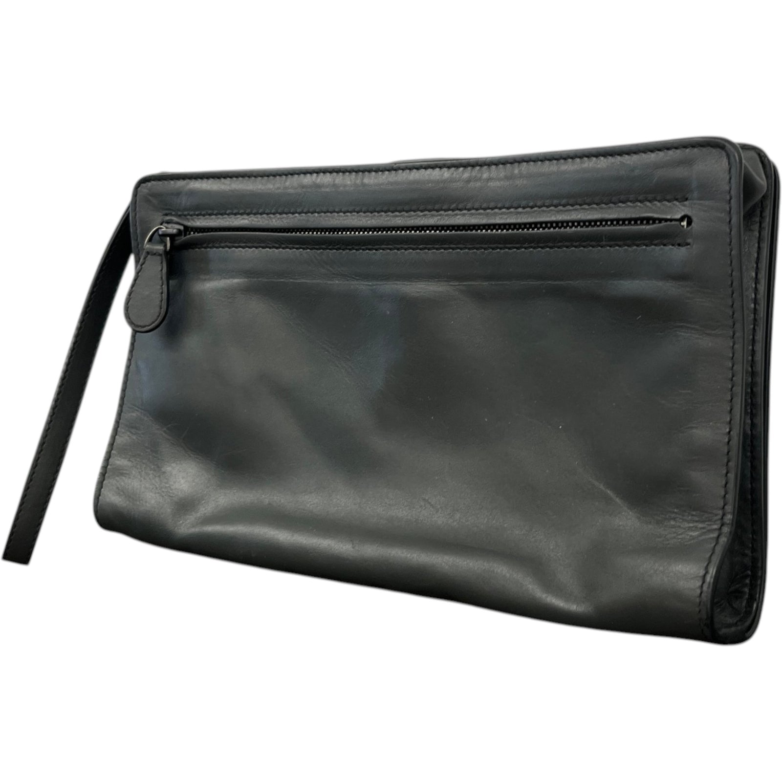 Men's Intrecciato Woven Clutch Charcoal - Photo 6