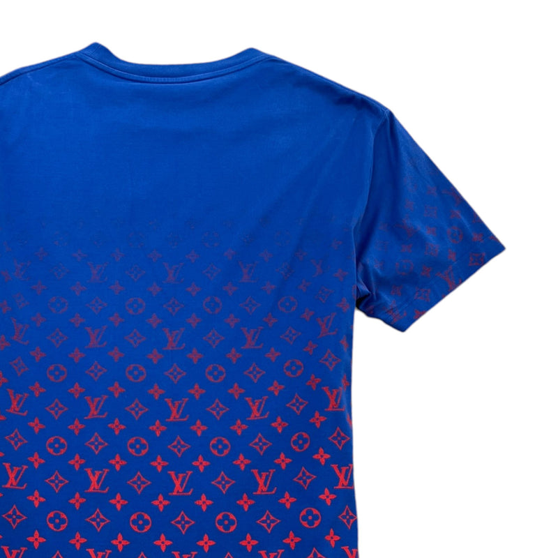 Men's LVSE Monogram Gradient T-Shirt Blue Size M