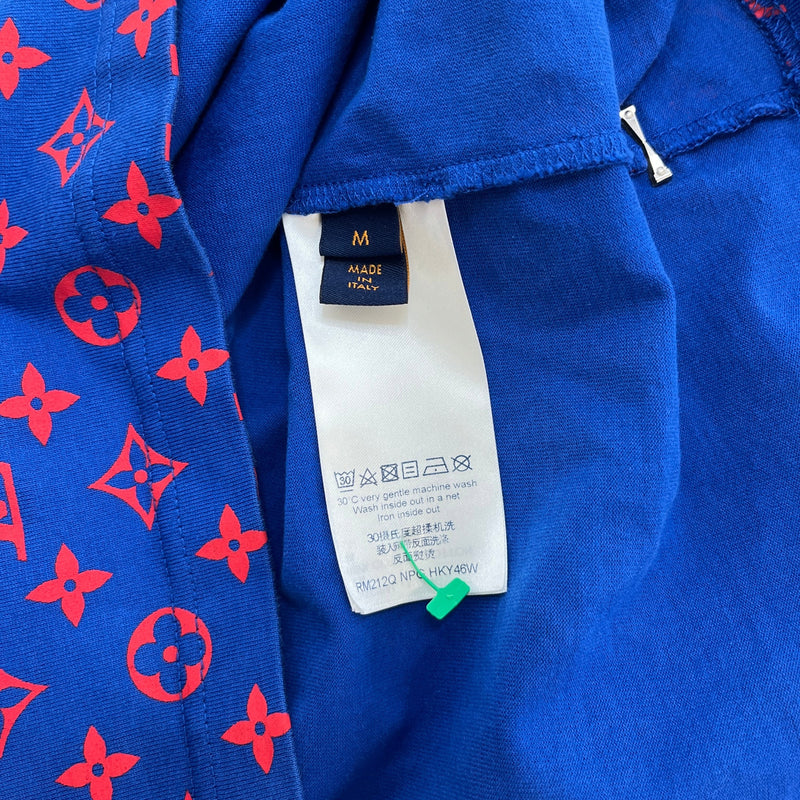 Men's LVSE Monogram Gradient T-Shirt Blue Size M
