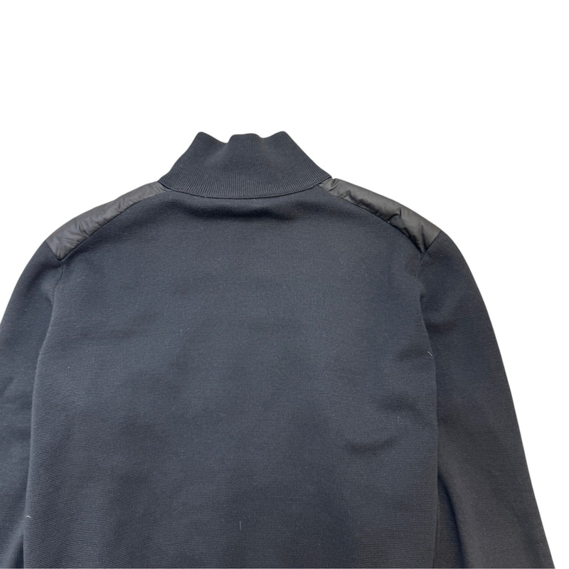 Men's Maglione Tricot Cardigan Jacket Black Size 5 / XXL