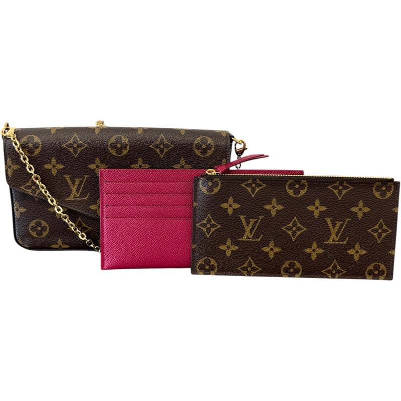 Women's Monogram Félicie Pochette Crossbody Bag Brown