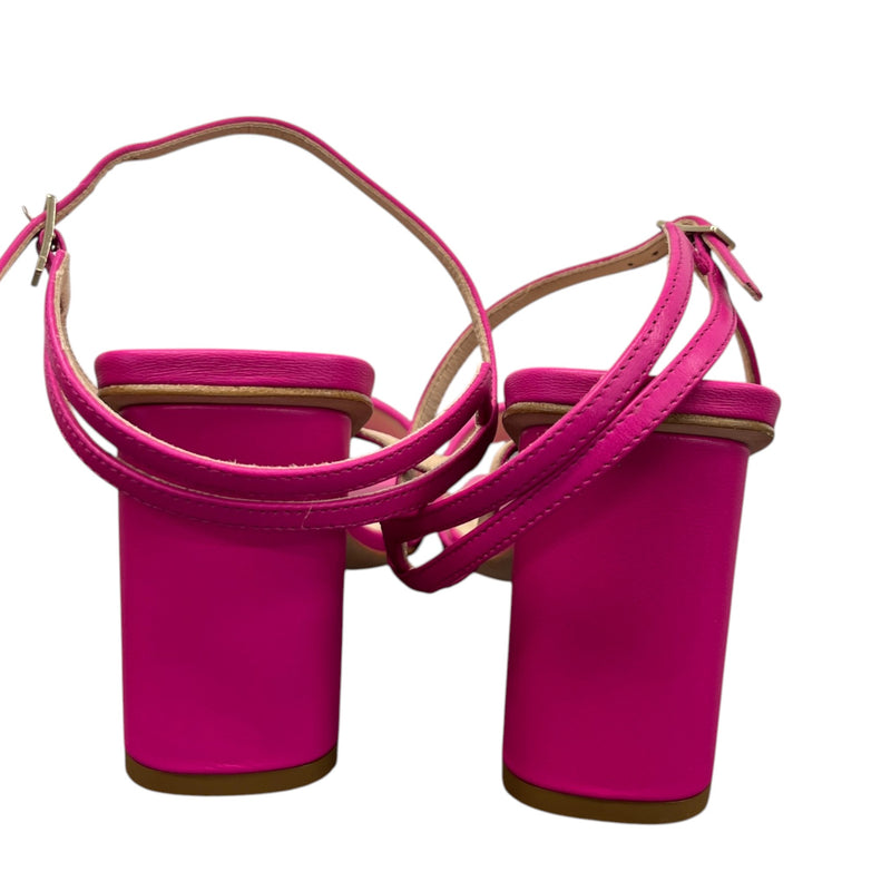 Women's Embroidered Logo Heels Pink Size EU 38.5 / UK 5.5