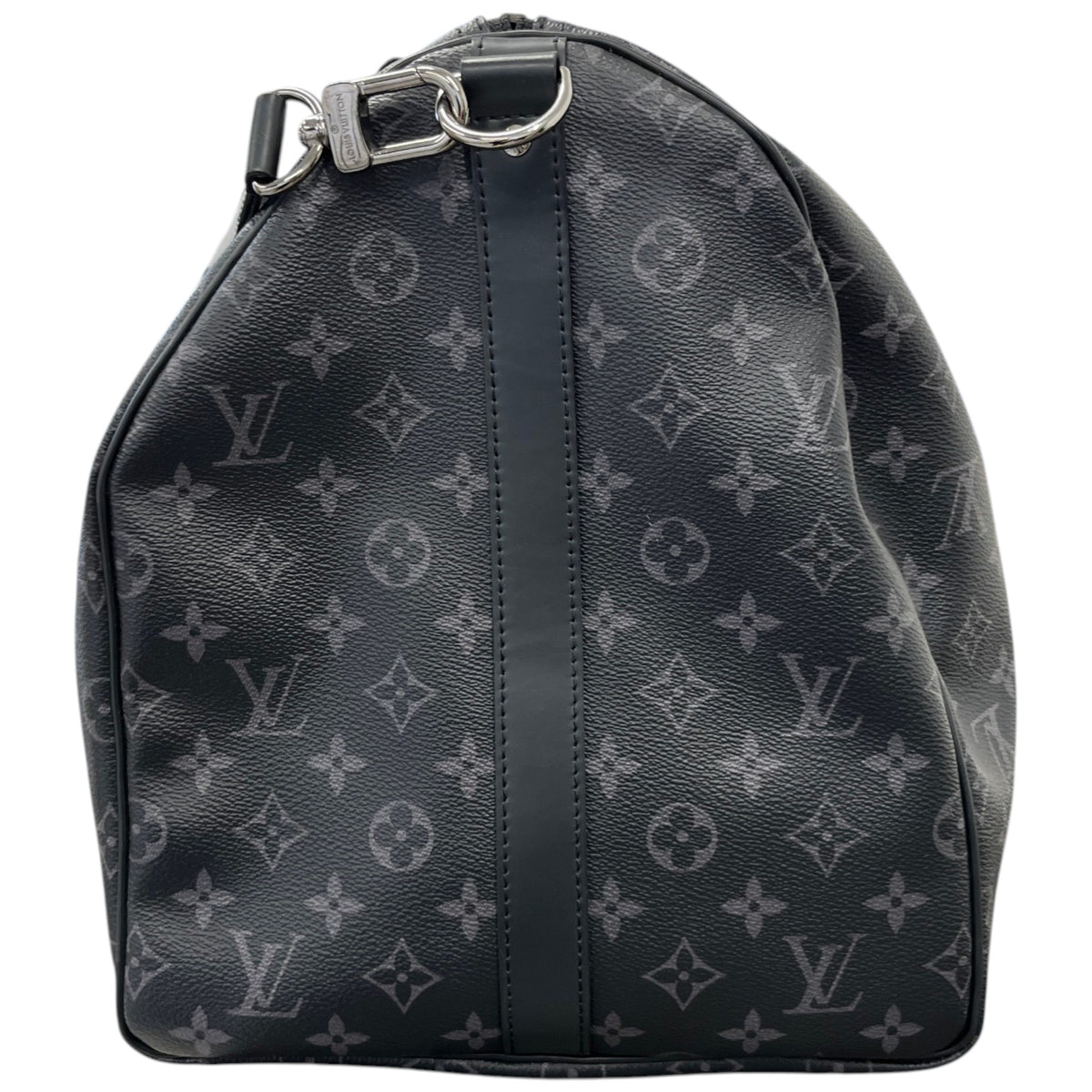 Men's Monogram Eclipse Keepall Bandoulière 55 Travel Bag Charcoal - Photo 6