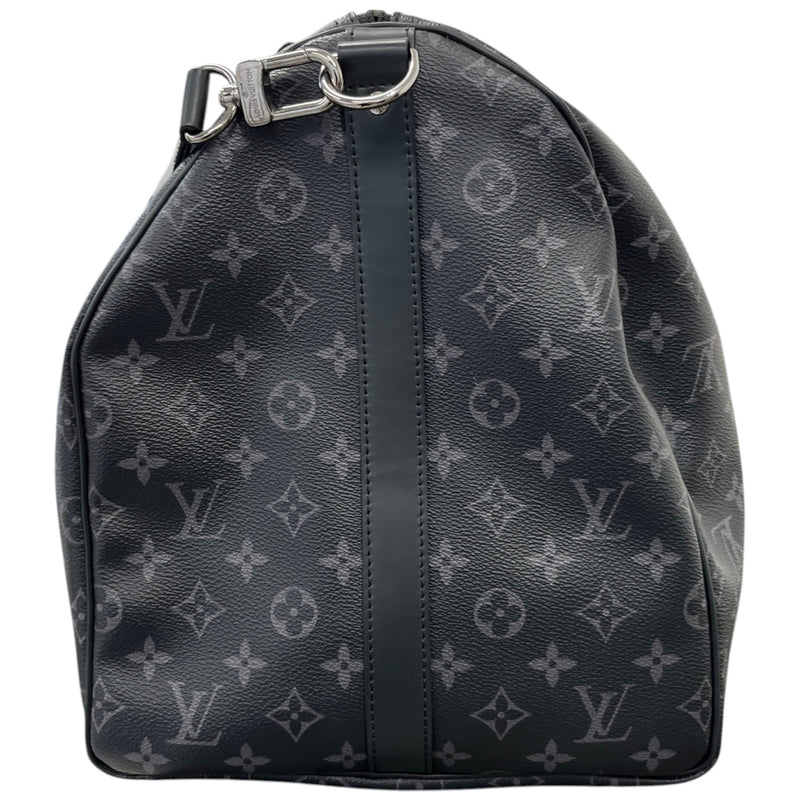 Men's Monogram Eclipse Keepall Bandoulière 55 Travel Bag Charcoal