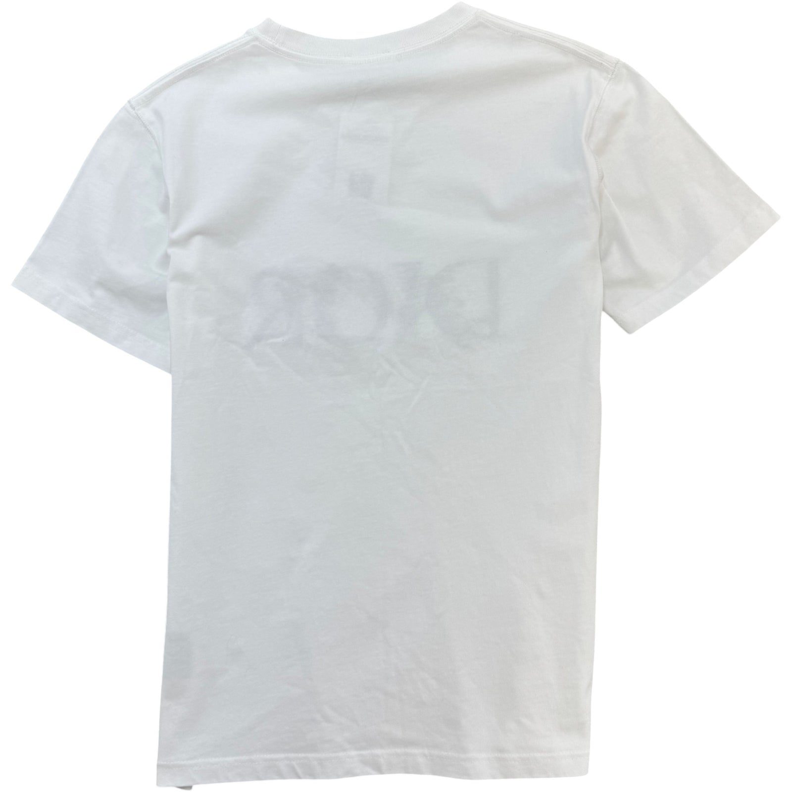 Men's Flowers Embroidered T-Shirt White Size S - Photo 2