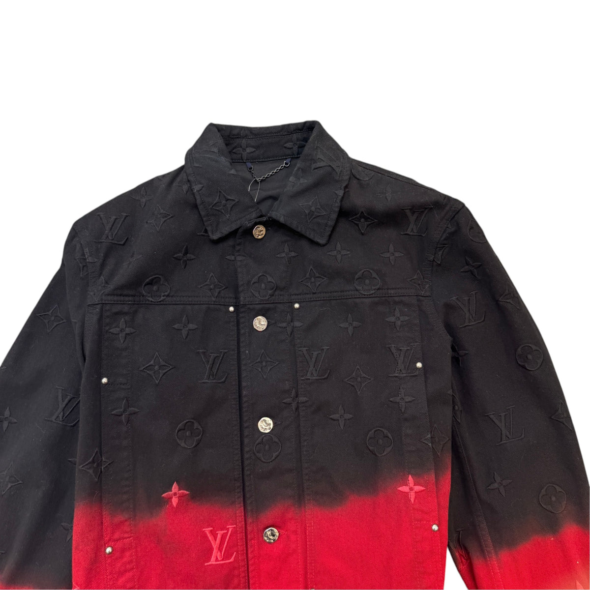 Men's Monogram Gradient Jacket Red Size M - Photo 3