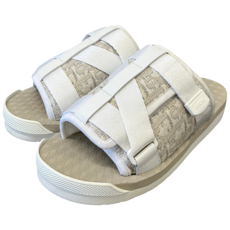 Men's Alpha Oblique Slides Beige Size UK 6 / EU 40
