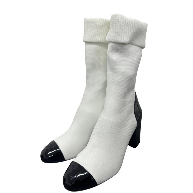 Women's Cc Sock Ankle Boots White Size EU 41 / UK 8