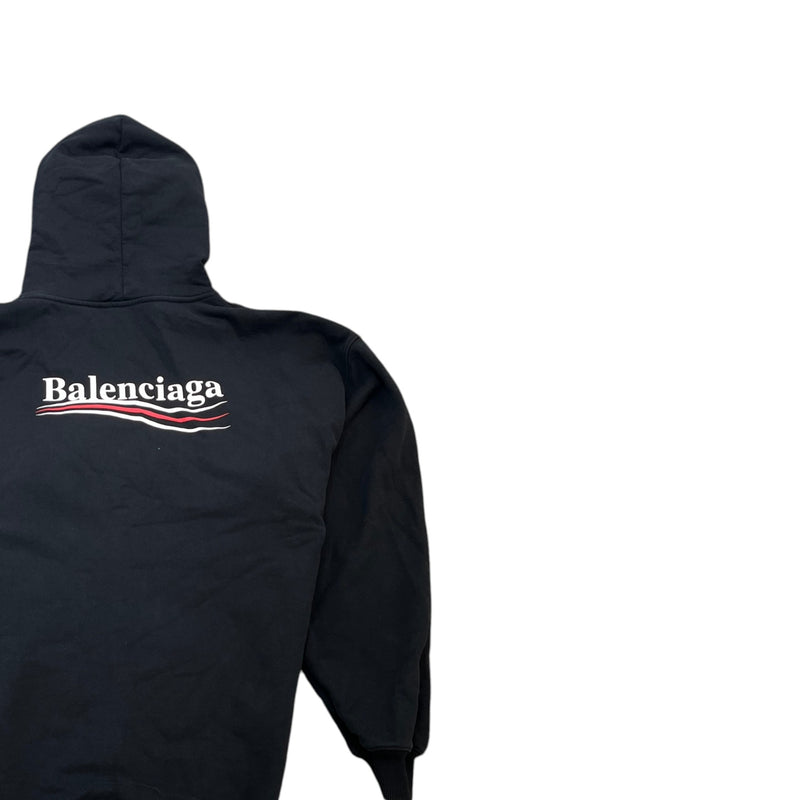 Men's Political Campaign Logo Hoodie Black Size S