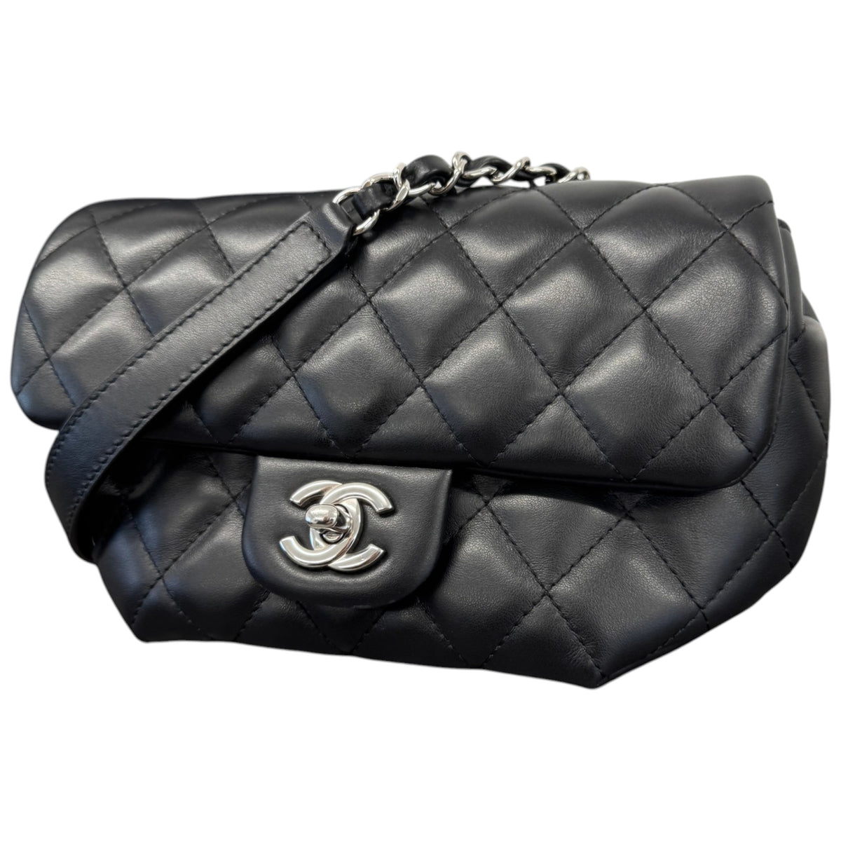 Women's Quilted CC Belt Bag Black - Photo 5
