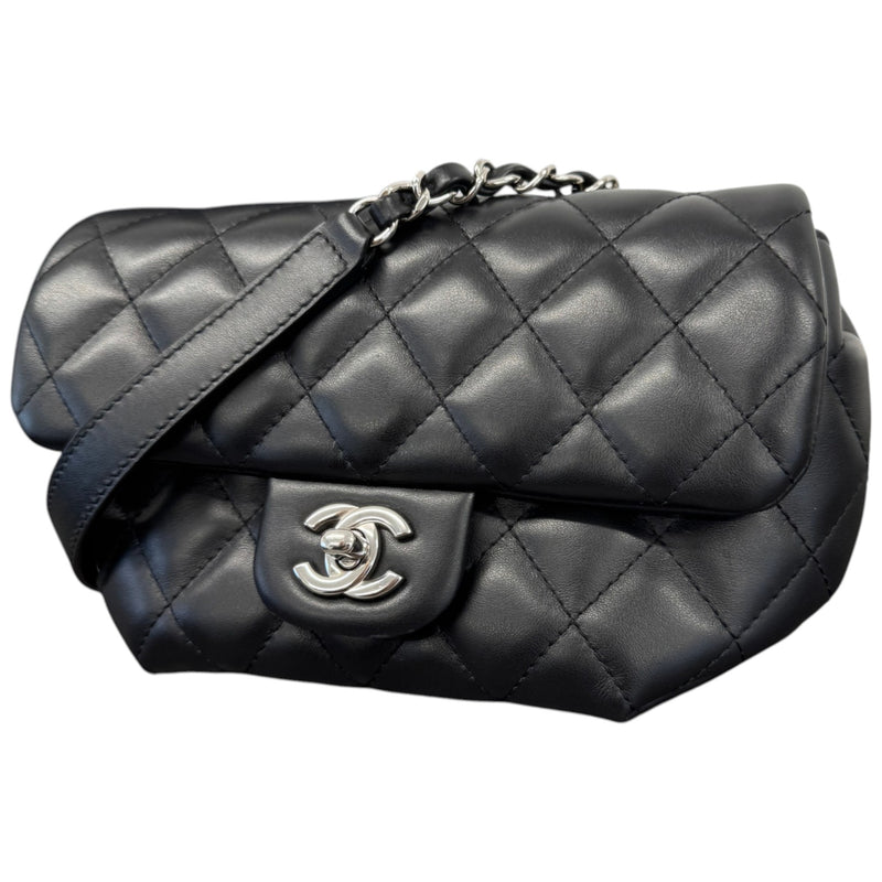 Women's Quilted CC Belt Bag Black