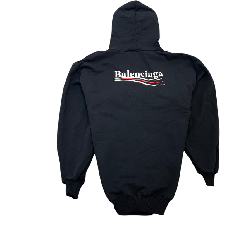 Men's Political Campaign Logo Hoodie Black Size S