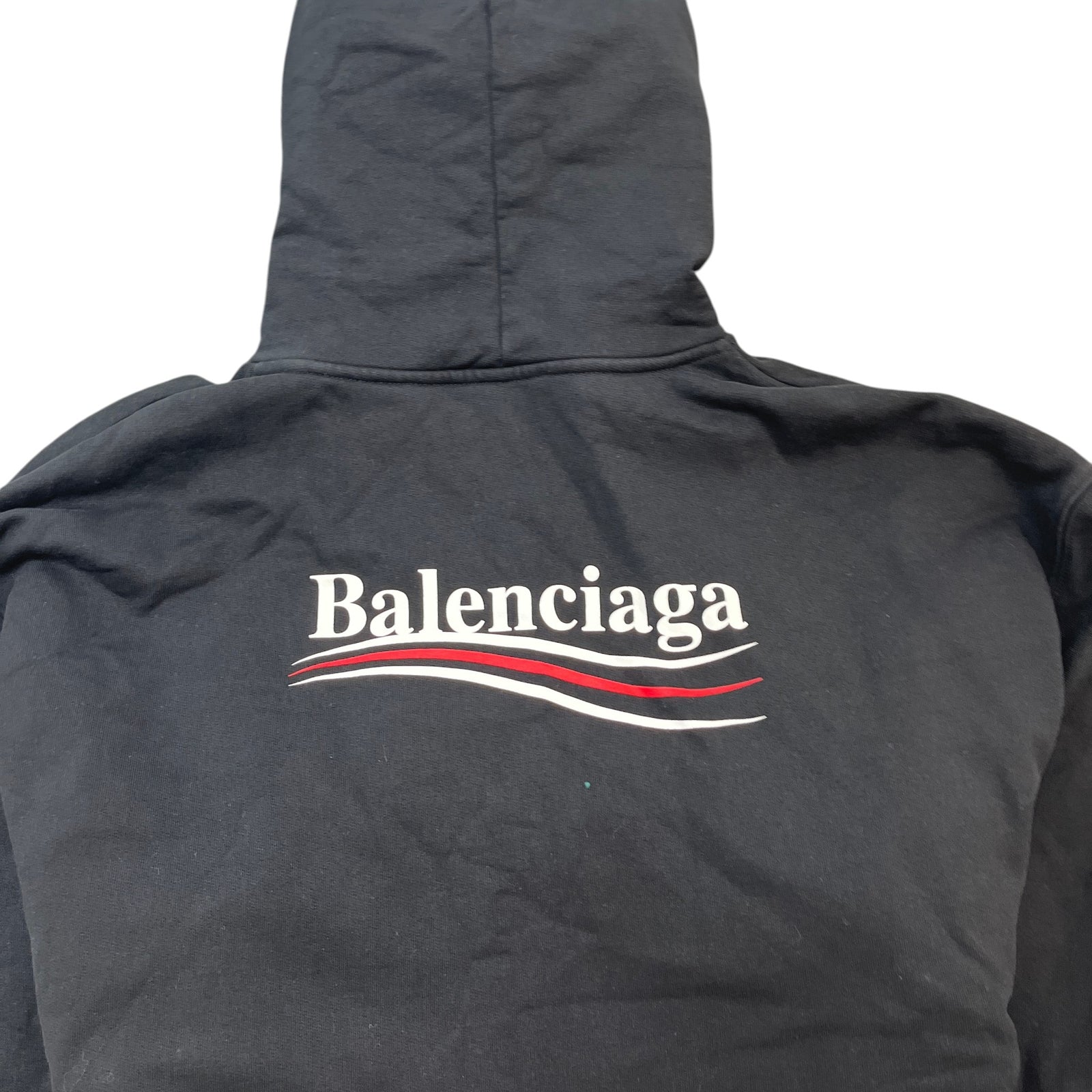 Men's Political Campaign Logo Hoodie Black Size S - Photo 6
