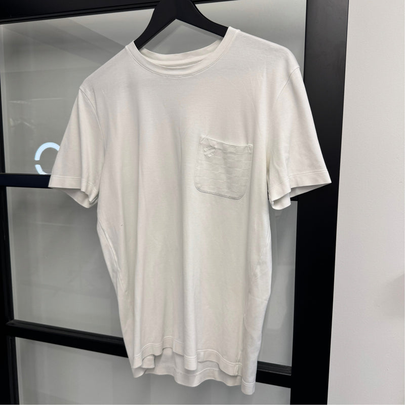 Men's Damier Pocket T-Shirt White Size S