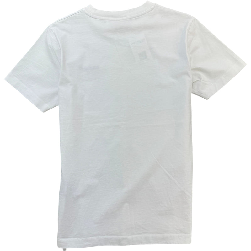 Men's Embroidered Logo T-Shirt White Size S