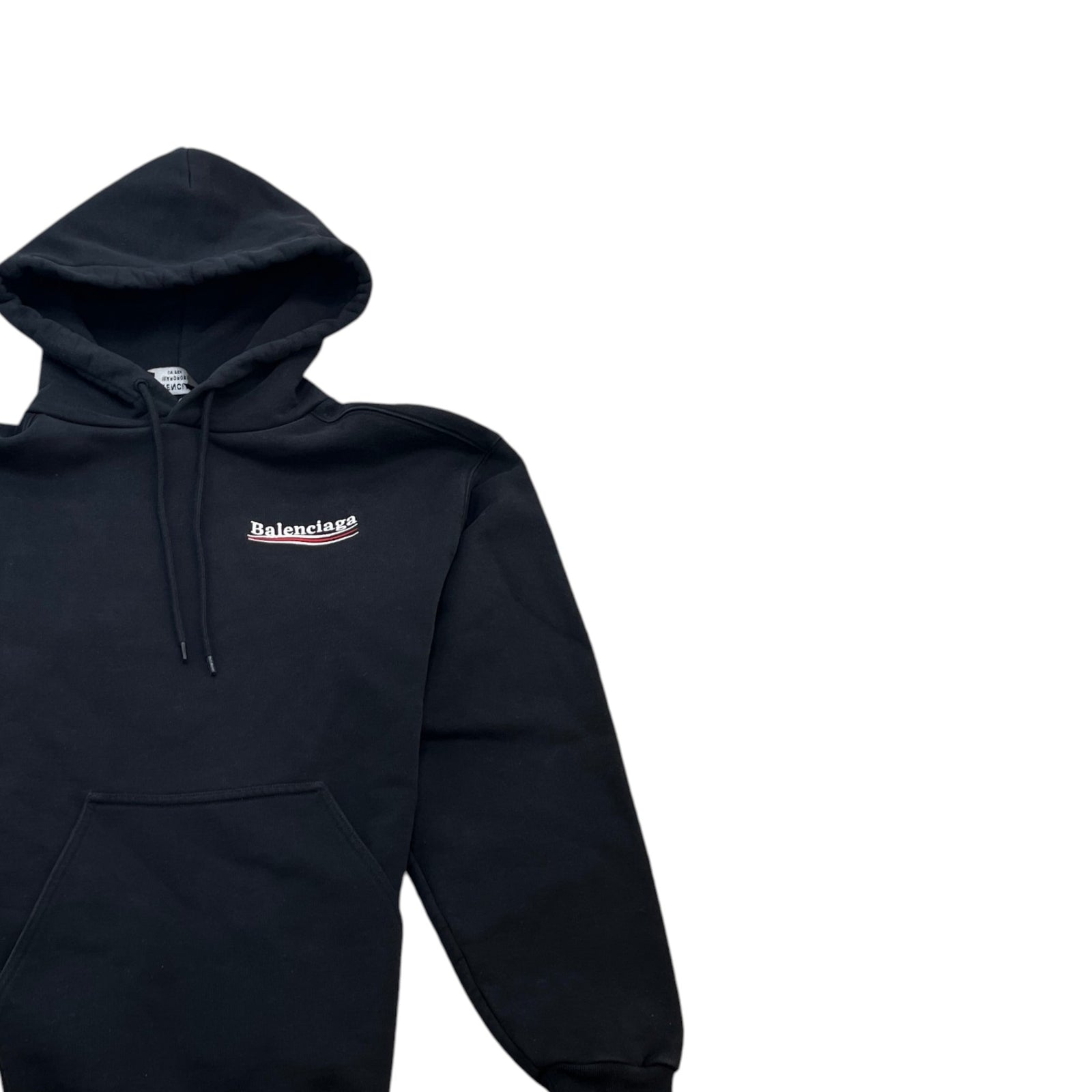Men's Embroidered Logo Hoodie Black Size XXS - Photo 3