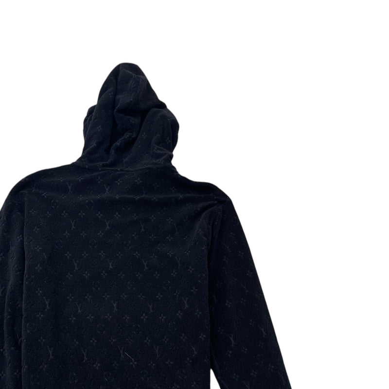 Men's French Terry Zip Hoodie Black Size S